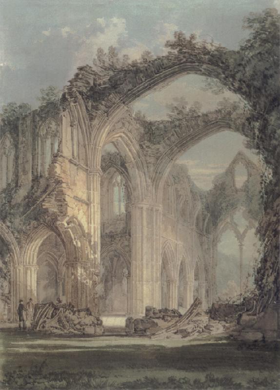 J.M.W. Turner The Chancel and Crossing of Tintern Abbey,Looking towards the East Window oil painting image